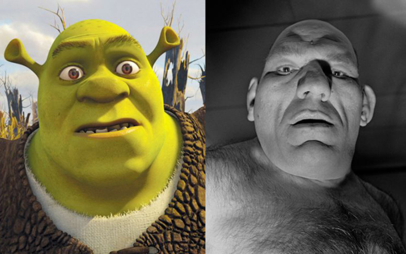 هل تعلم أن الشخصية الكارتونية المحبوبة Shrek منقولة عن شخصية حقيقية؟ لن تصدق مدى الشبه في تلك الصور